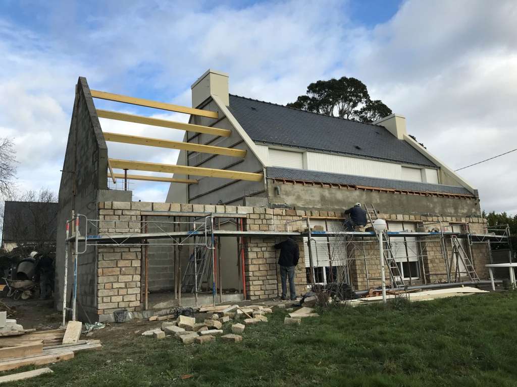 Extension maison morbihan en cours